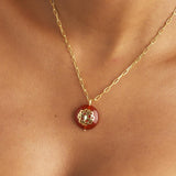 Melange Necklace Red Carnelian