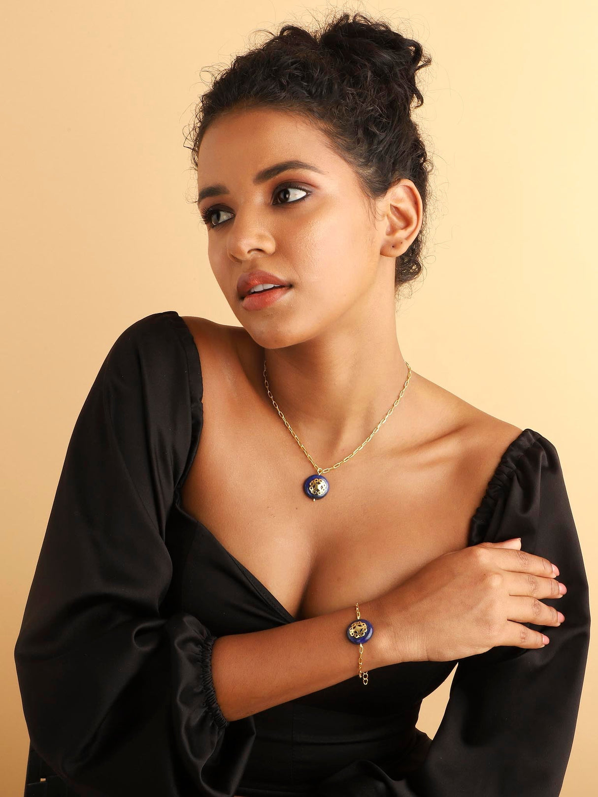 Melange Necklace Blue Lapis