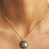 Melange Necklace Green Onyx