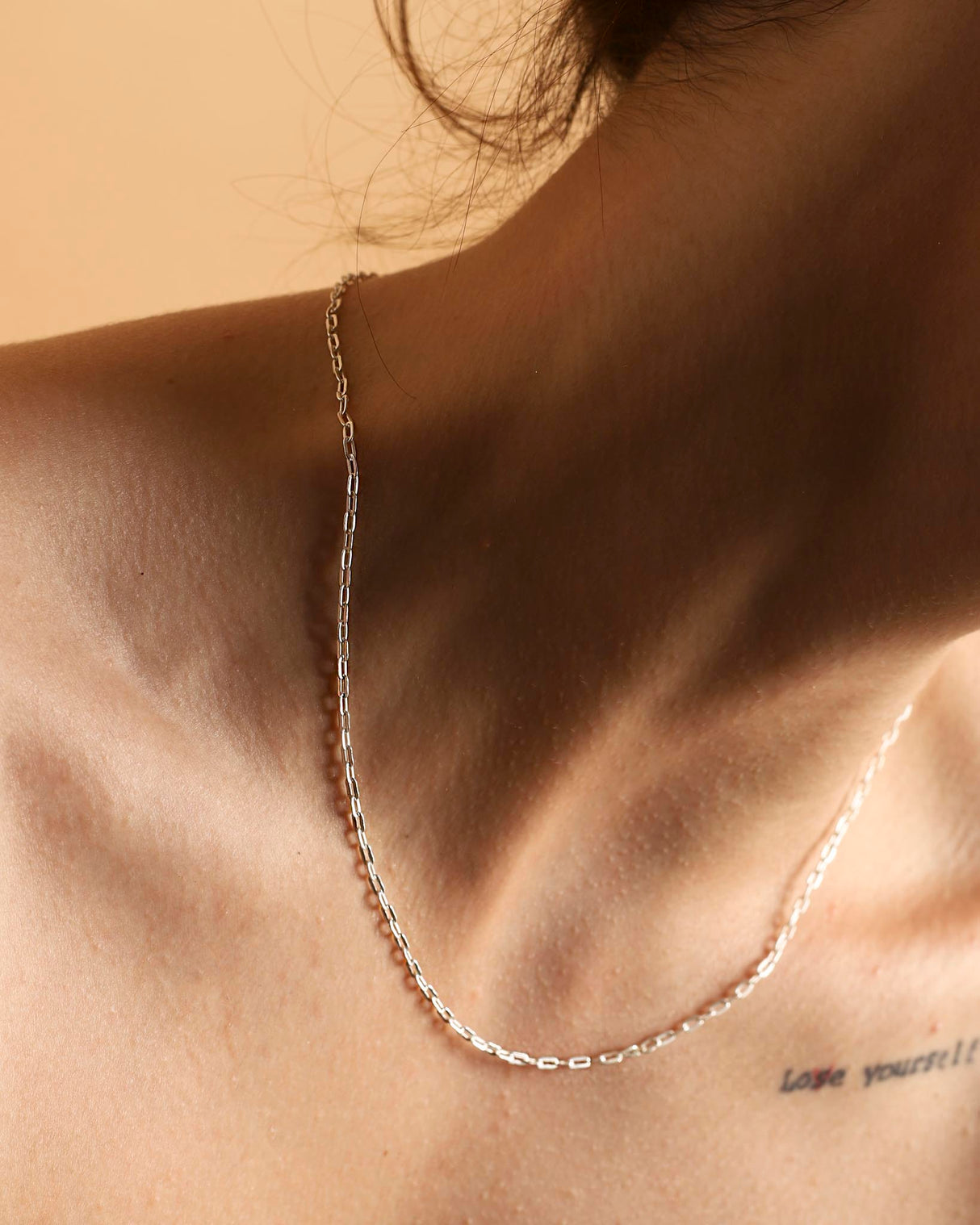 PaperClip Chain Necklace Gold (Small)