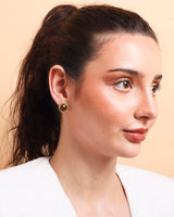 Tiger's Eye Stud Earrings "Stellar Elegance"