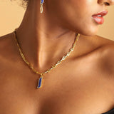 Link Necklace - Lapis Lazuli "Wave Symphony"