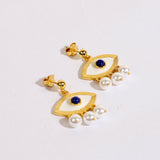 Evil Eye Earring Pearl