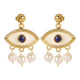 Evil Eye Earring Pearl