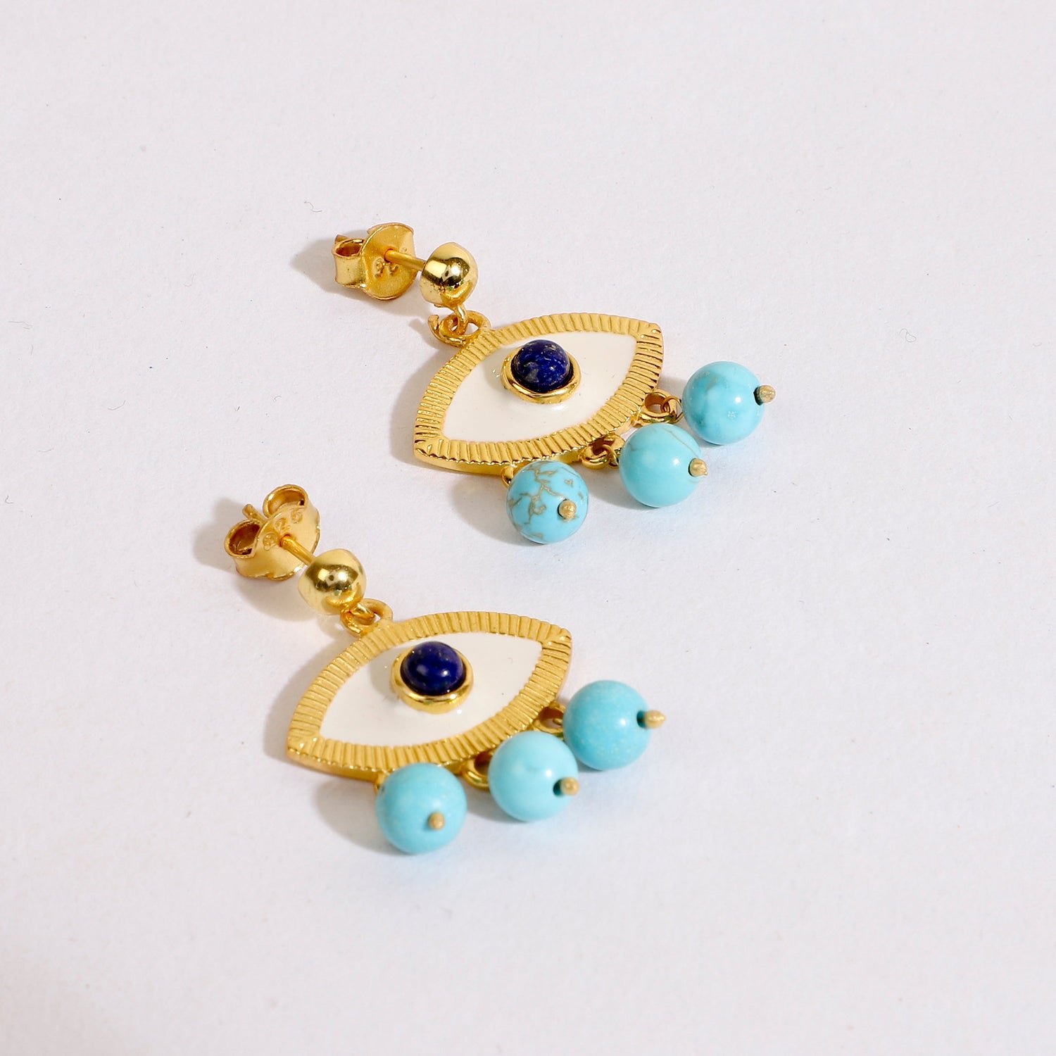 Evil Eye Earrings Turquoise