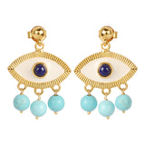 Evil Eye Earrings Turquoise