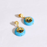 Turquoise Earring With Filigree Melange