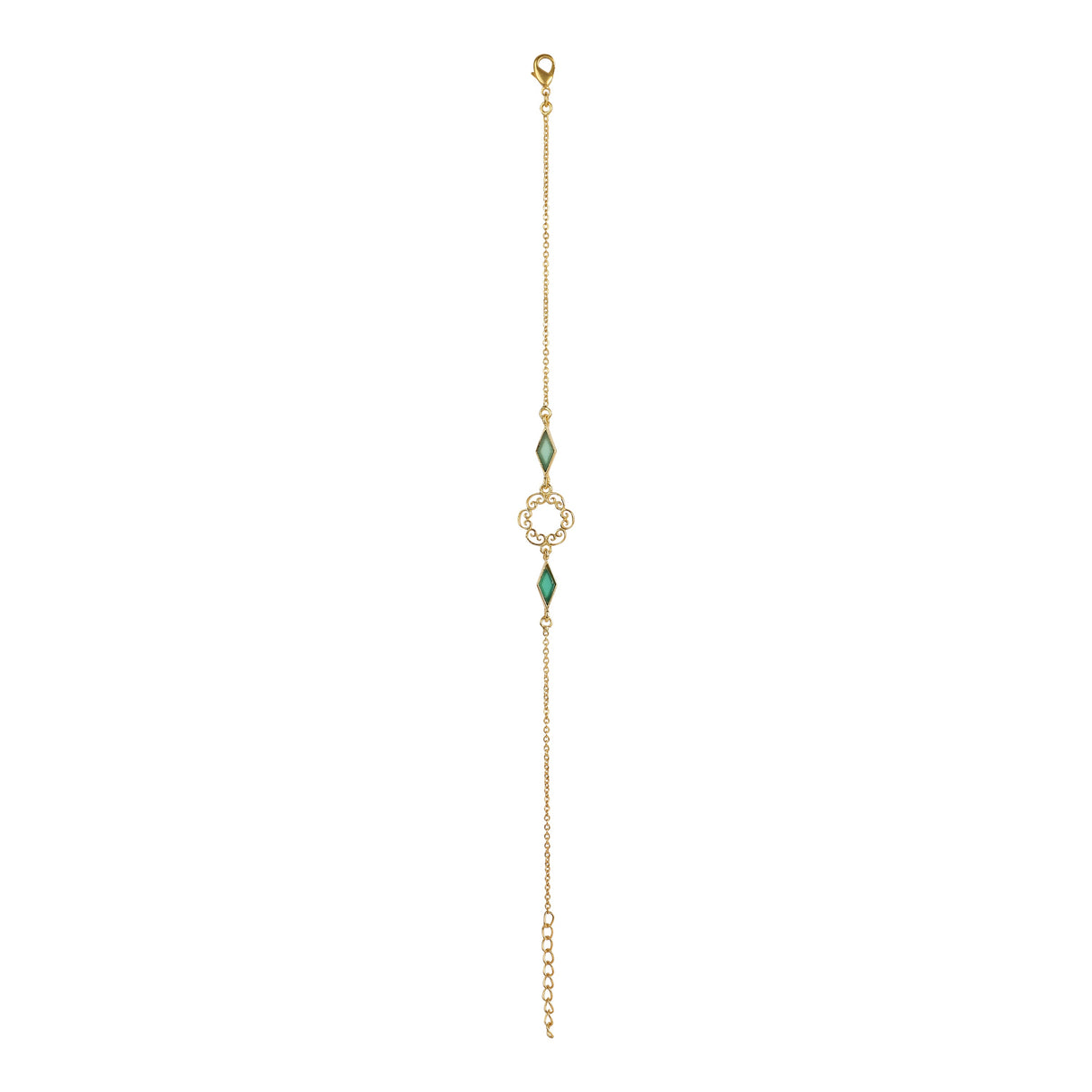 Filigree Green Onyx Bracelet