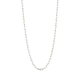 PaperClip Chain Necklace Silver (Small)