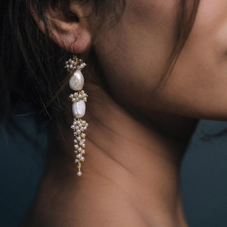 Baroque Pearl Long Drops