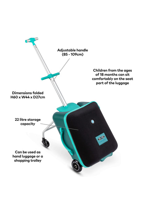 Trike Suitcase: Teal Green