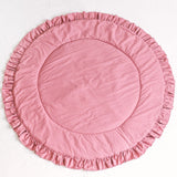 MINICAMP Kids Playmat With Ruffled Border in Rose