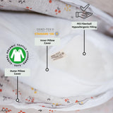 MINICAMP Full Body Maternity Pillow With Organic Floral Print Cover