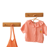 MINICAMP Solid Oak Peg Rail Hanger | PACK of 2