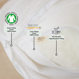 MINICAMP Full Body Maternity and Lumbar Pillow With Organic Cover