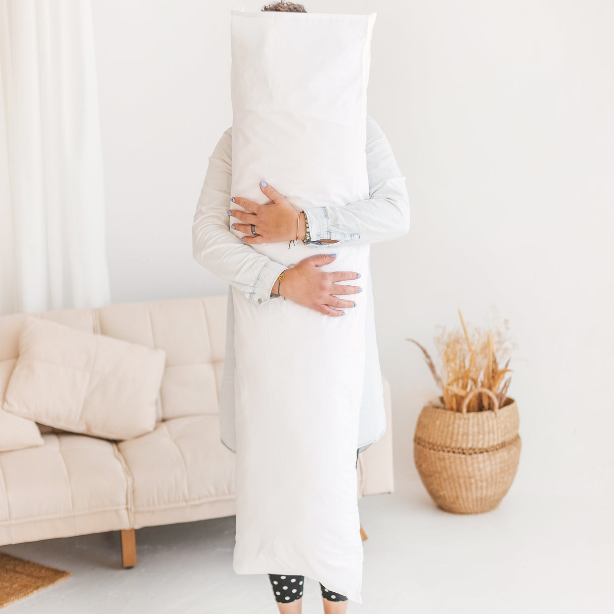MINICAMP Full Body Maternity and Lumbar Pillow With Organic Cover
