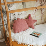 MINICAMP Rose Boucle Sea Shell Pillow With Chic Metallic Trim