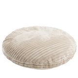 MINICAMP large kids floor cushion with a soft minky corduroy-style fabric in ecru