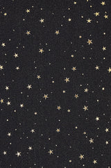 Yumi Black Mesh Star Print Long Sleeve Top