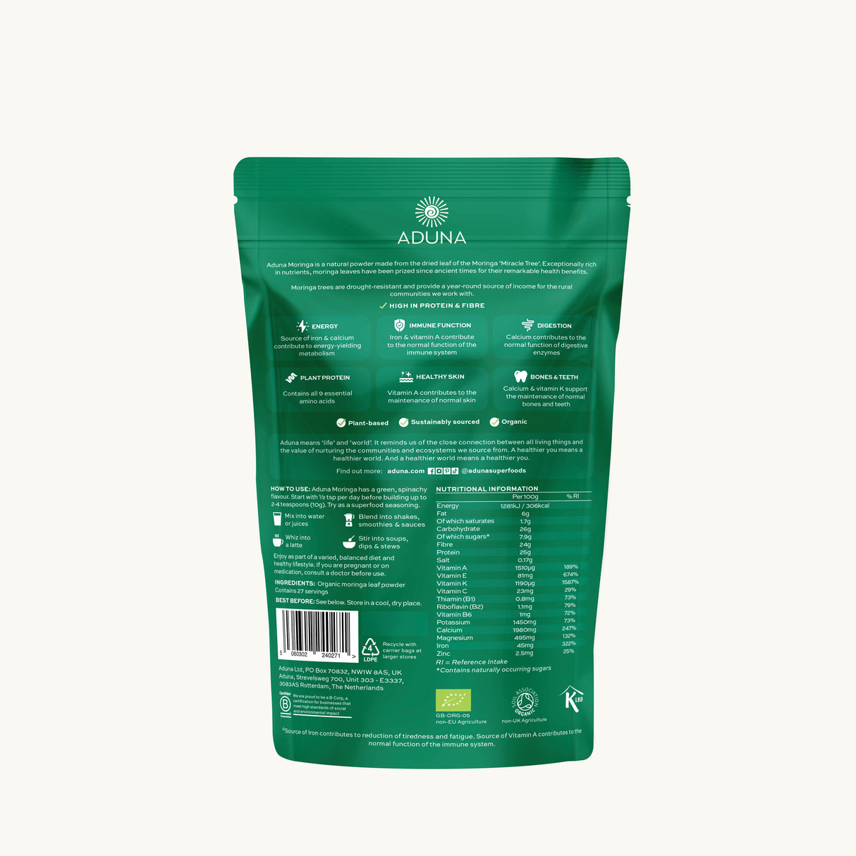 Moringa Powder 275g