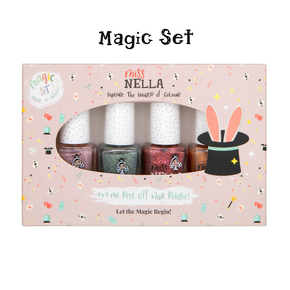 Choose Your Style: Versatile 4-Pack Kids' Nail Polish Set