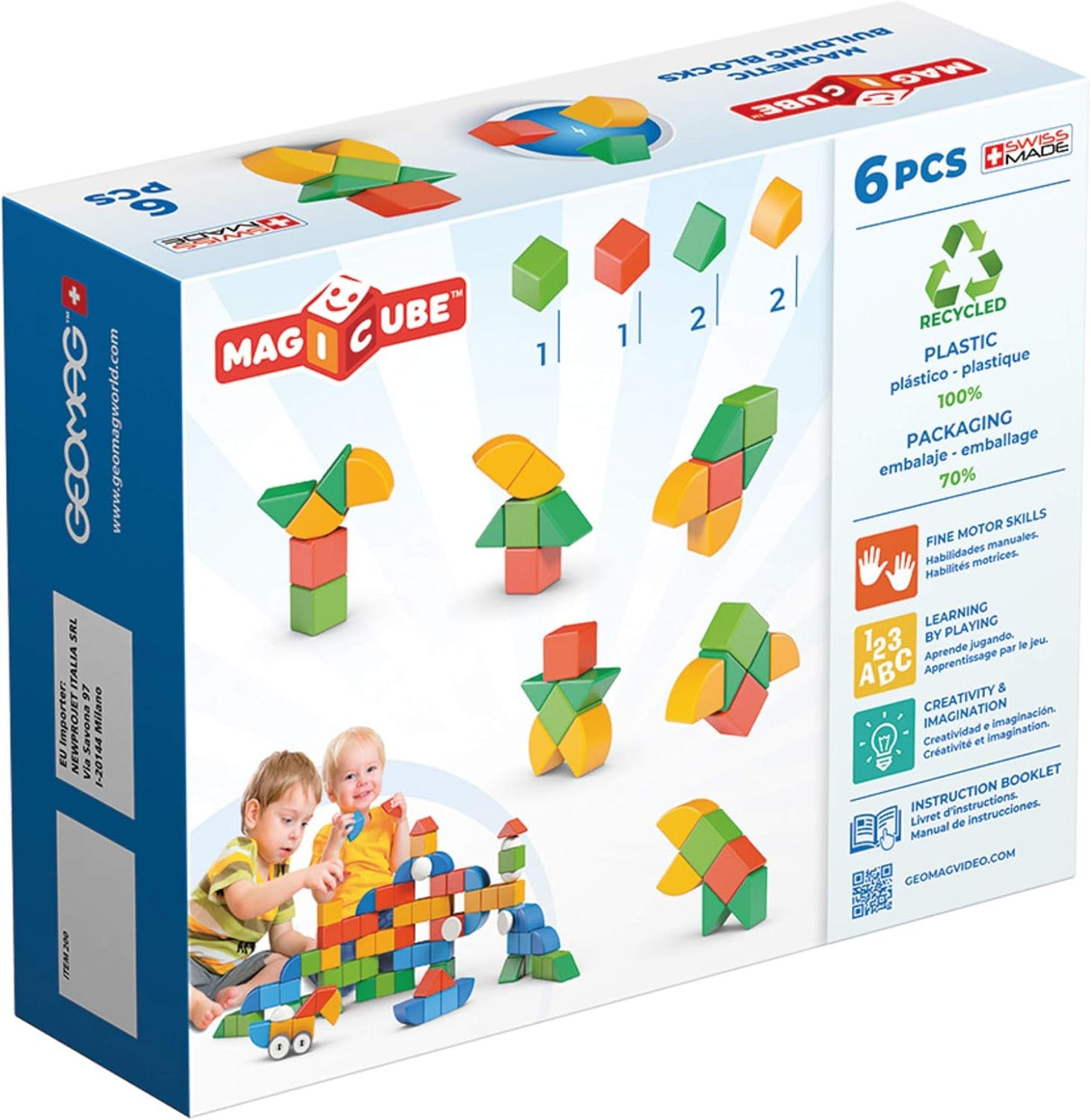 Geomag Magicube Recycled Starter Set 6 Pieces
