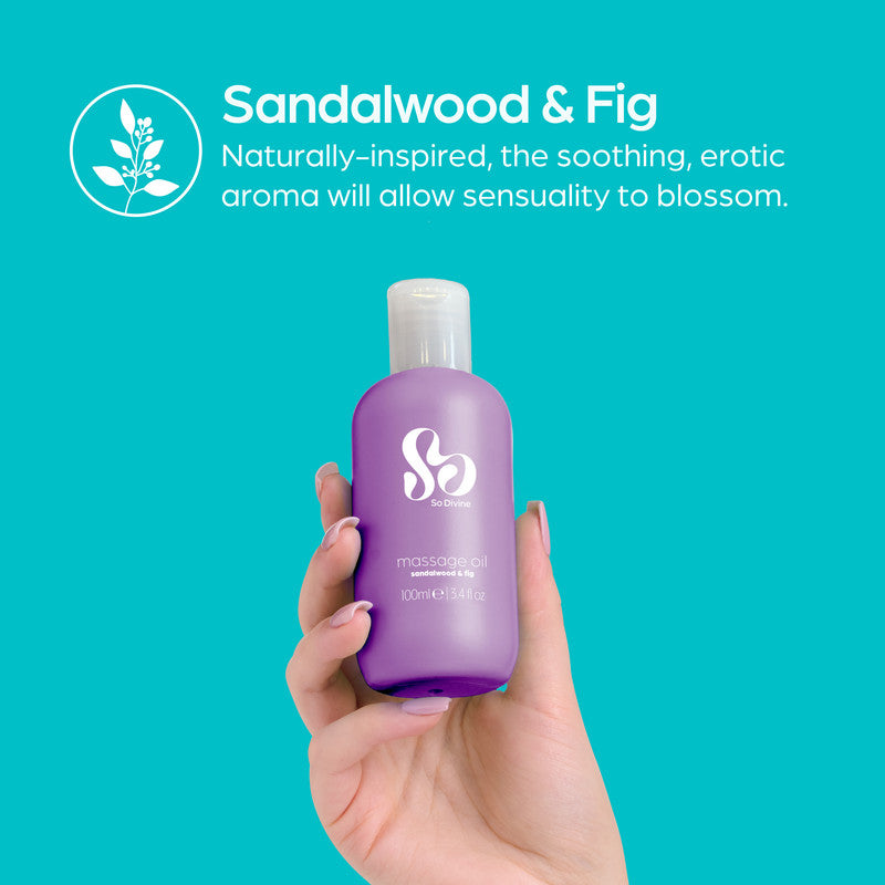 So Divine Sandalwood & Fig Sensual Massage Oil 100ml