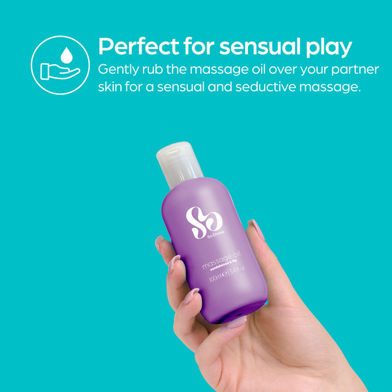 So Divine Sandalwood & Fig Sensual Massage Oil 100ml