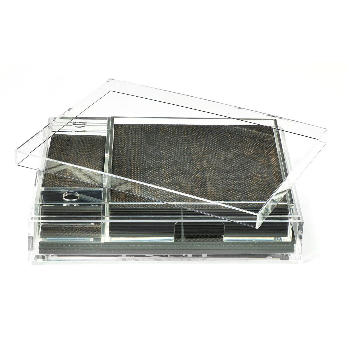Matbox Clear - Faux Boa Charcoal