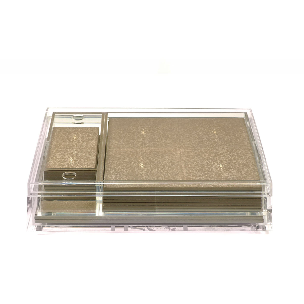 Matbox Clear - Faux Shagreen Natural