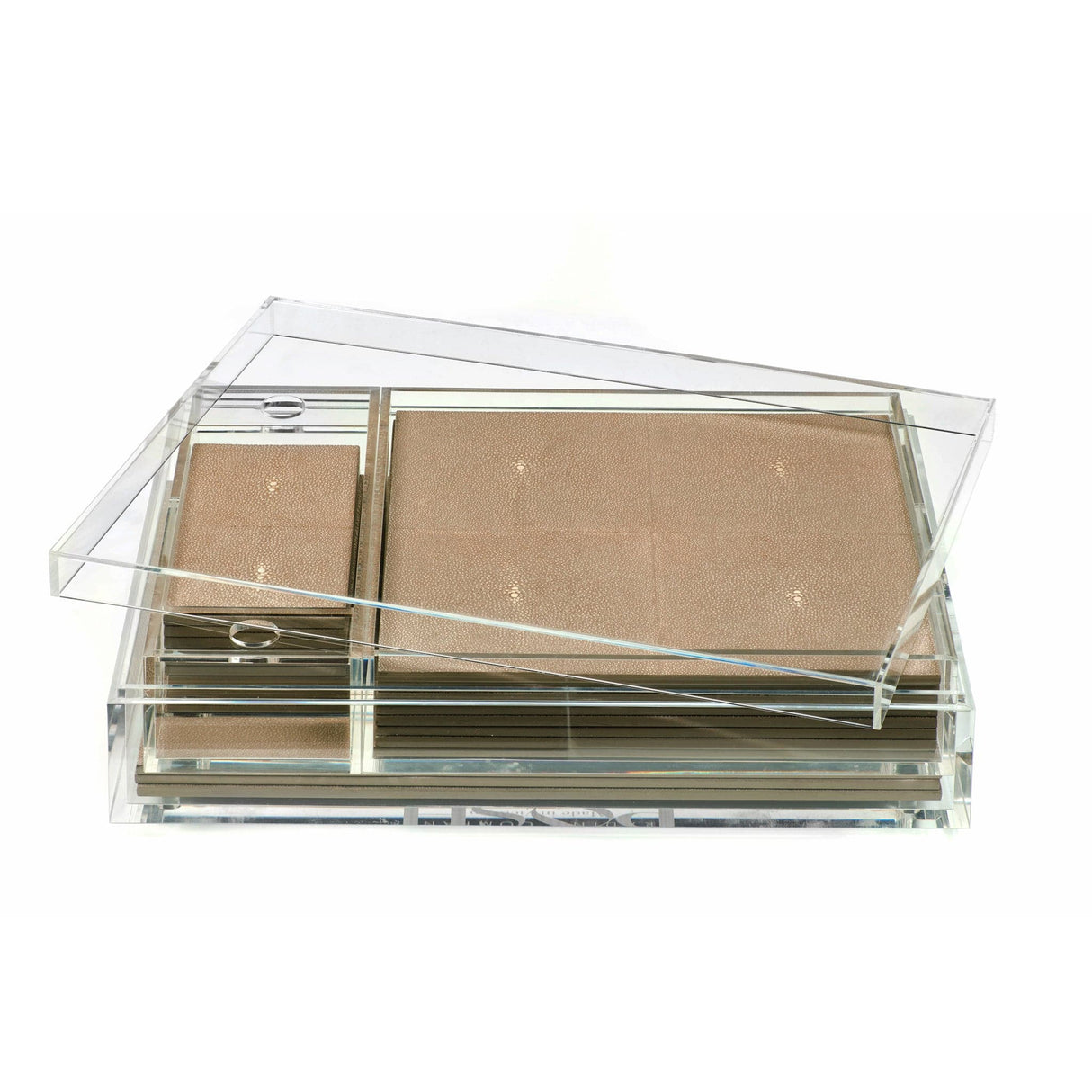 Matbox Clear - Faux Shagreen Natural