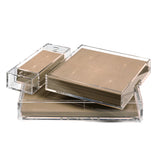 Matbox Clear - Faux Shagreen Natural