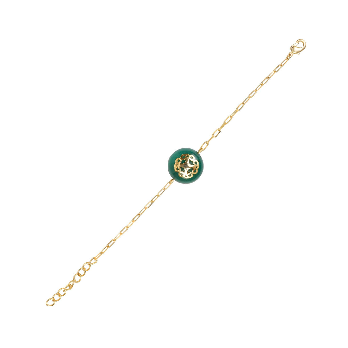 Melange Bracelet Green Onyx