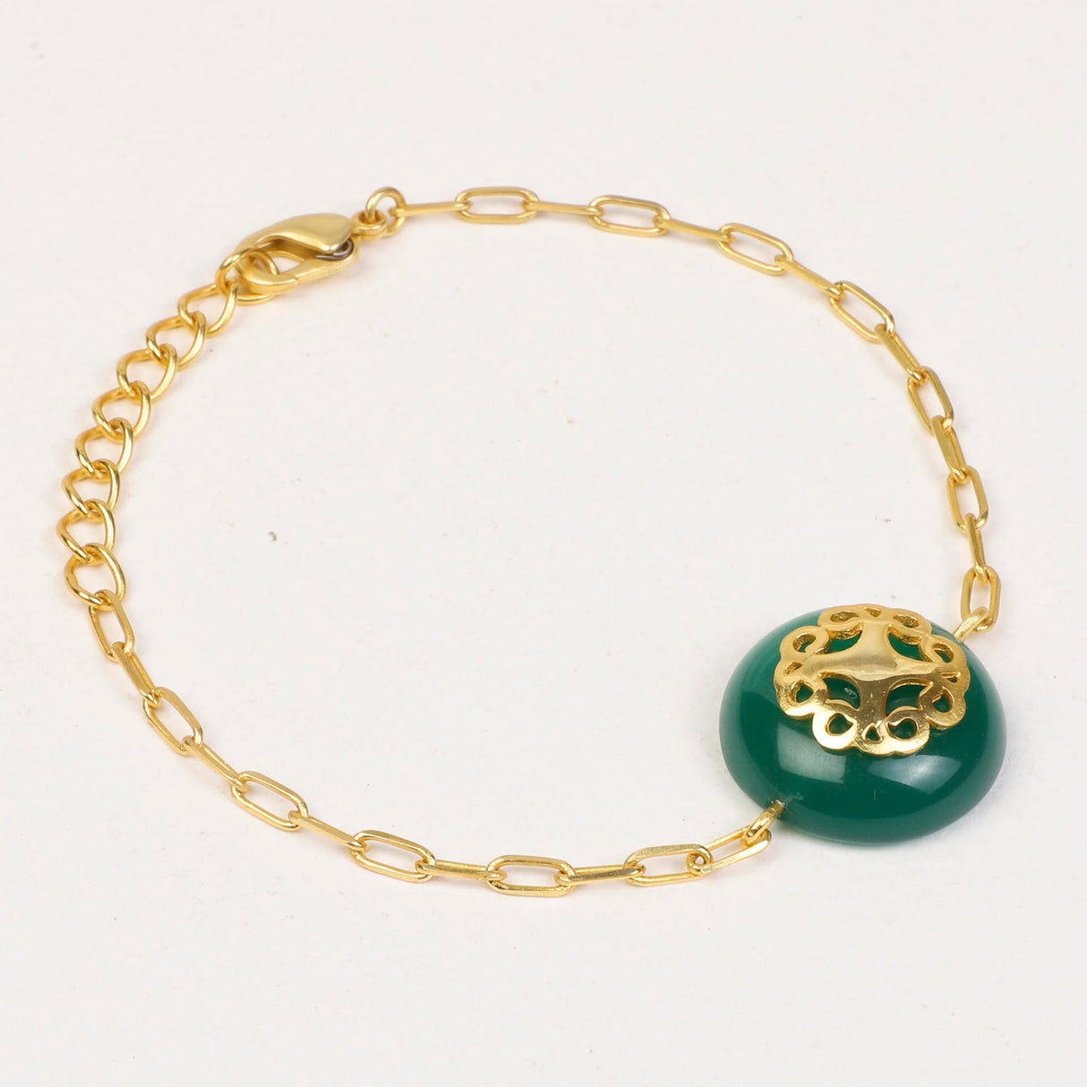 Melange Bracelet Green Onyx
