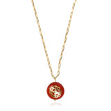Melange Necklace Red Carnelian