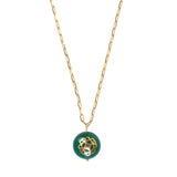 Melange Necklace Green Onyx