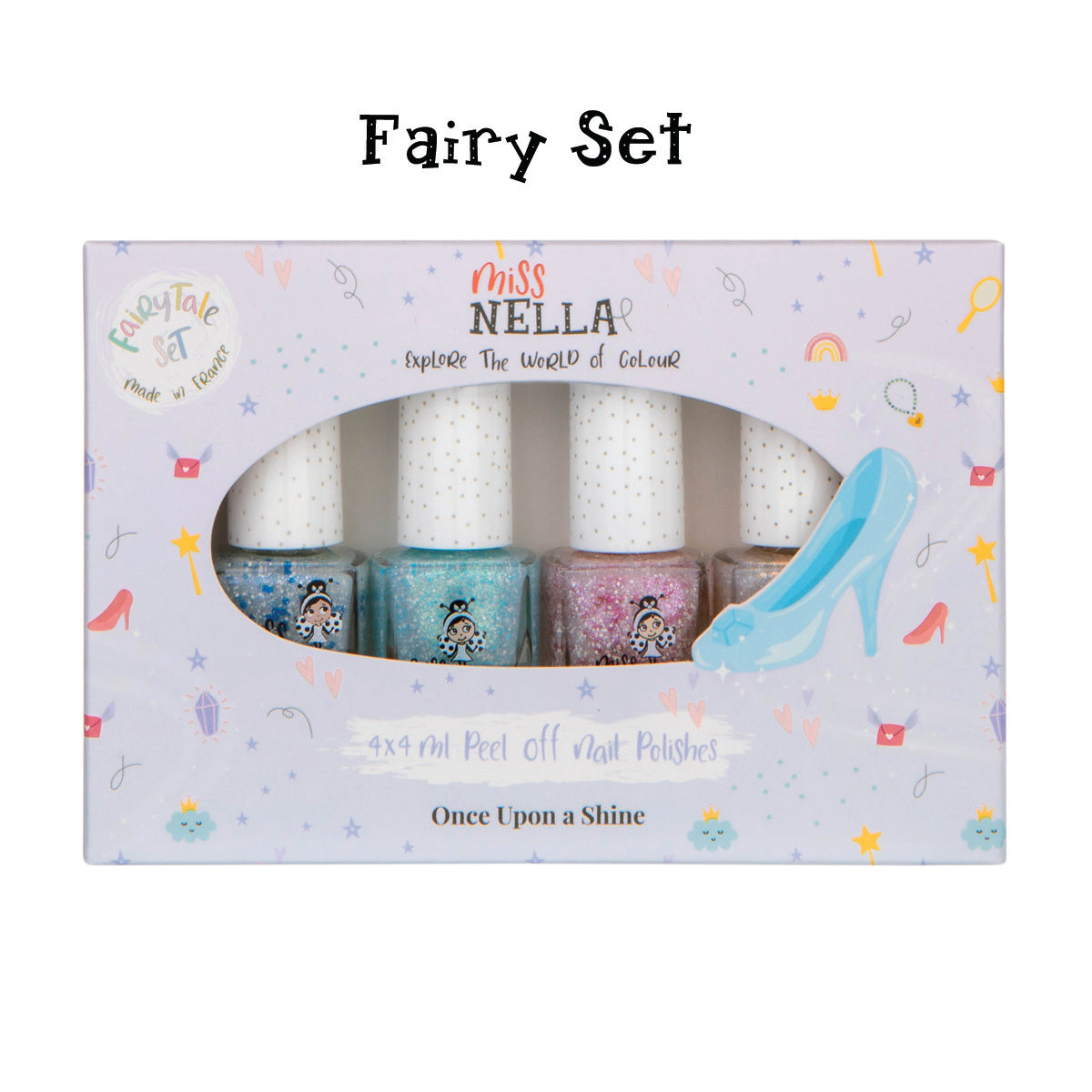 Choose Your Style: Versatile 4-Pack Kids' Nail Polish Set