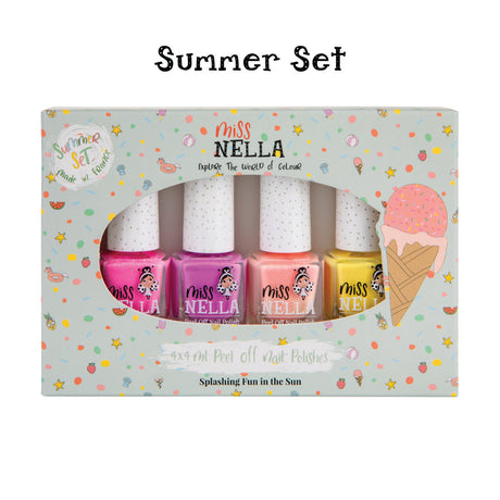Choose Your Style: Versatile 4-Pack Kids' Nail Polish Set