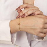 Peach Moonstone Jewellery Set "Stellar Elegance"