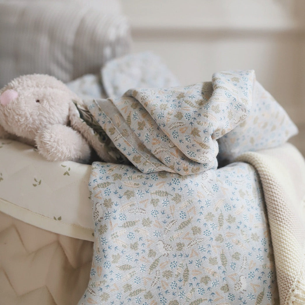 Organic Baby Muslin Swaddle - Nature Trail