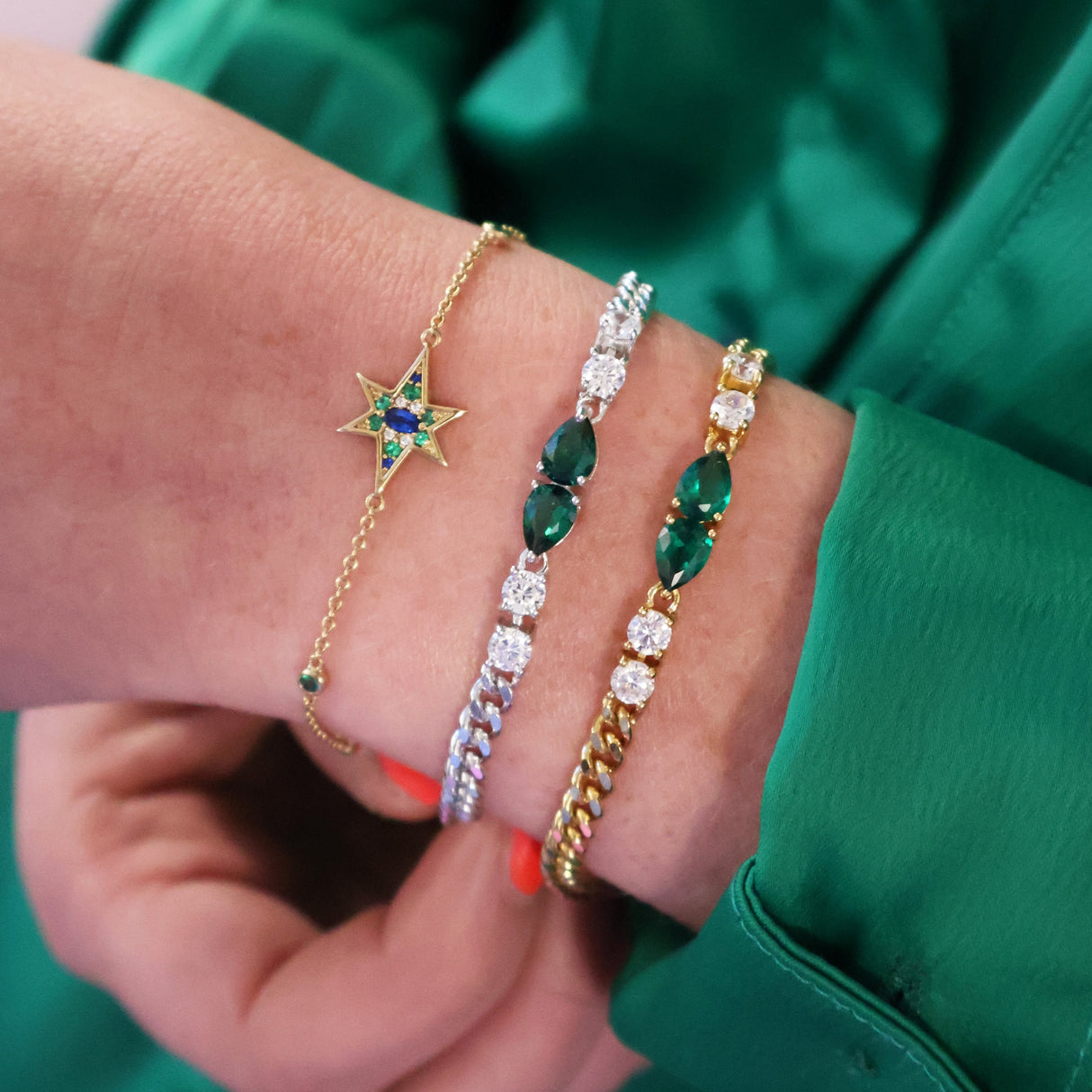 Nova North Star Chain Bracelet Gold