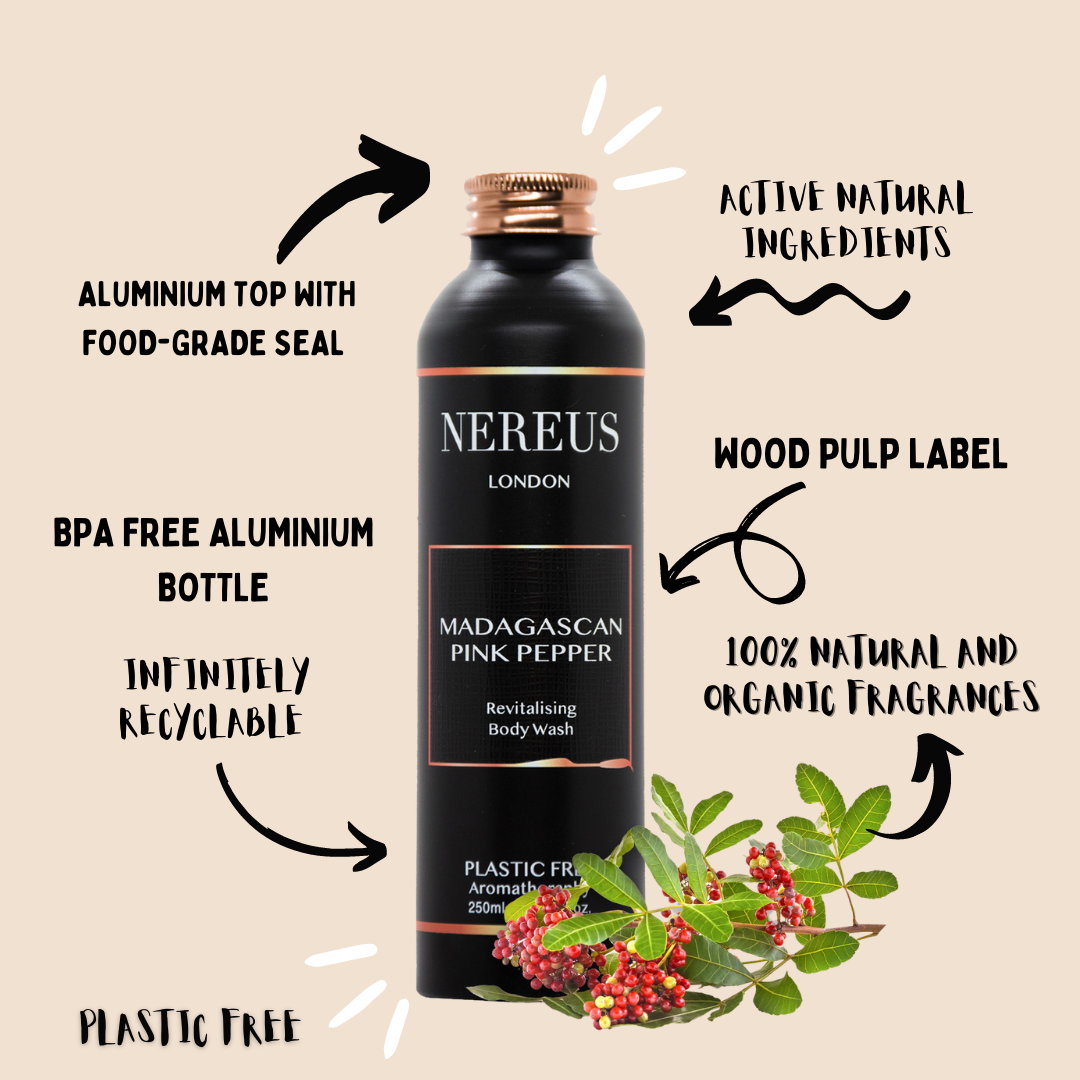 Revitalising Organic Pink Pepper Luxury Bath & Shower Gel