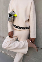 Never Fully Dressed Cream China Knitted Trousers