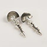 Hakuro Grey Mother of Pearl and Pearl Long Drops