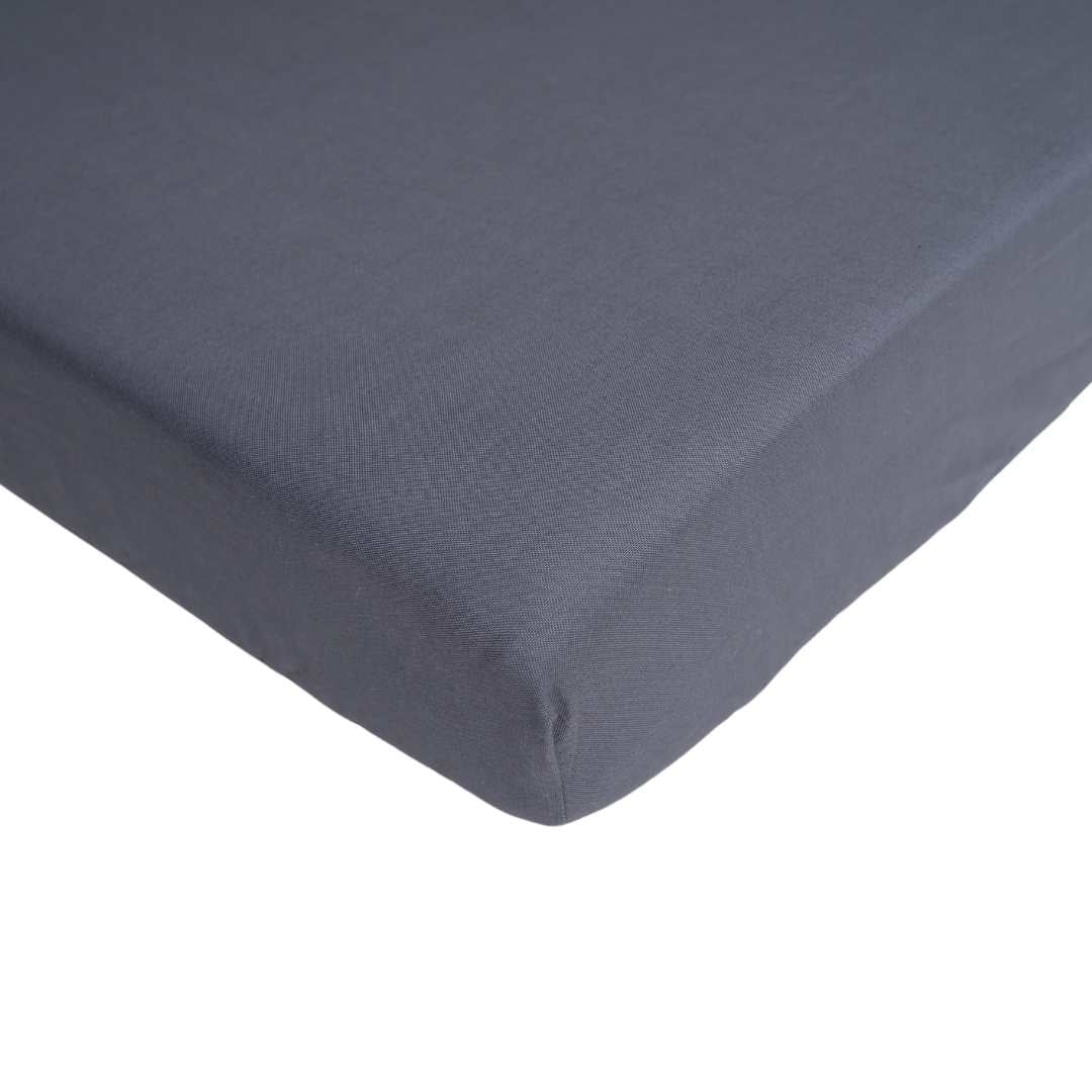 Fitted Cot Sheet - Navy