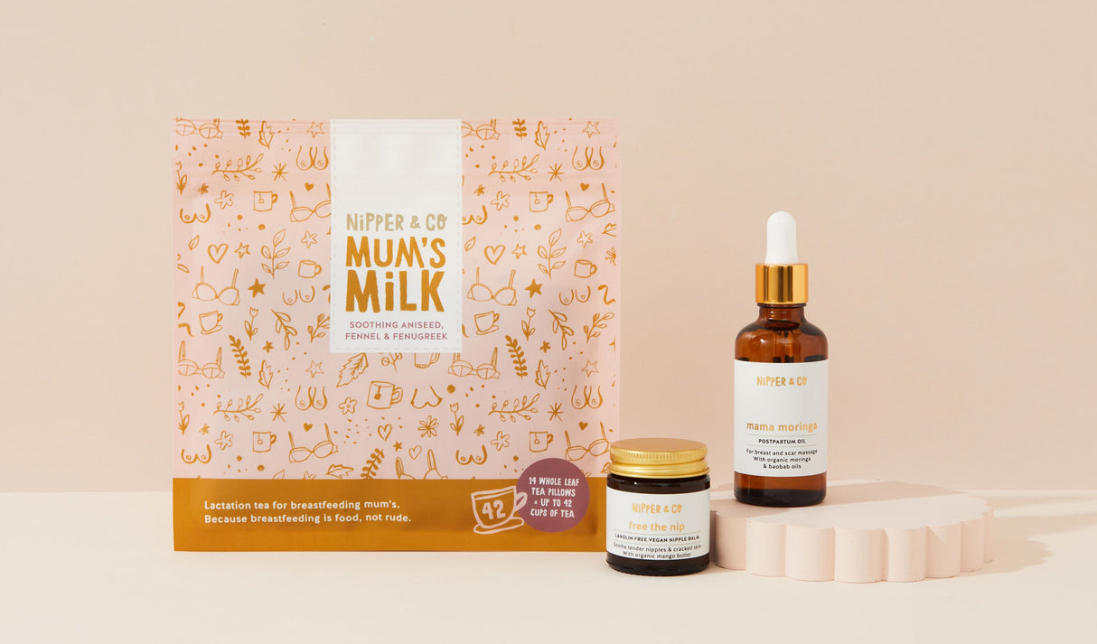 Breastfeeding Essentials Bundle, Natural Care for Your Breastfeeding Journey
