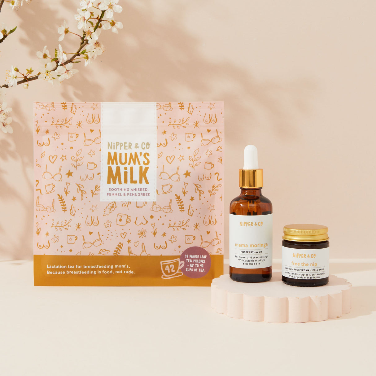 Breastfeeding Essentials Bundle, Natural Care for Your Breastfeeding Journey