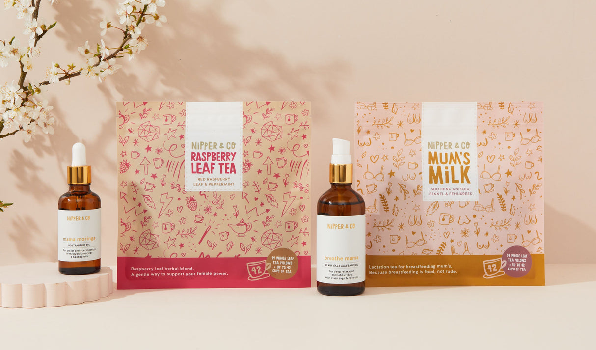 Pregnancy to Breastfeeding Transition Support Bundle | Natural UK-Made Essentials for Mums