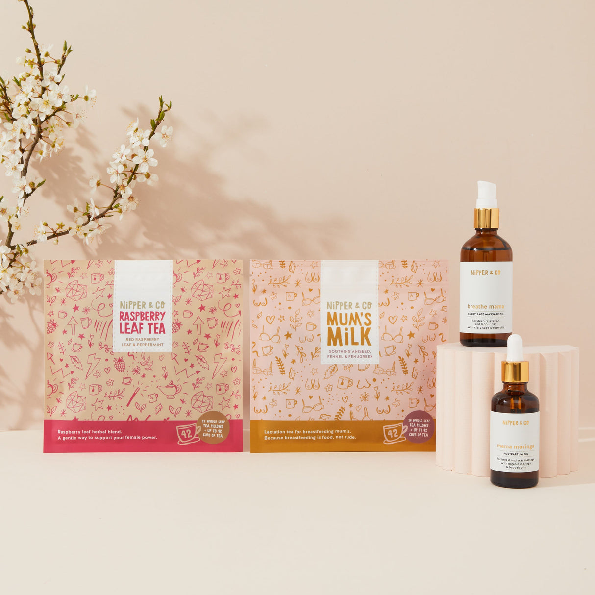 Pregnancy to Breastfeeding Transition Support Bundle | Natural UK-Made Essentials for Mums