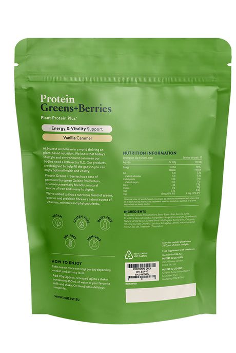 Protein Greens + Berries Vanilla Caramel
